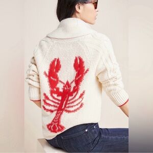 Anthropologie lobster sweater small